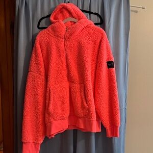 Calvin Klein Vibrant Pink Fleece Hoodie